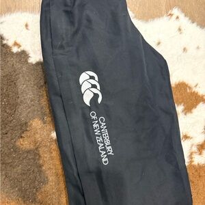 Canterbury of New Zealand Black Logo Track Pants